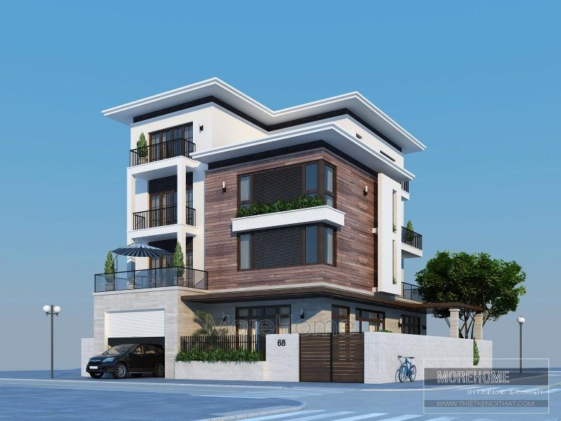 Thiết kế kiến trúc biệt thự Nam Định hiện đại